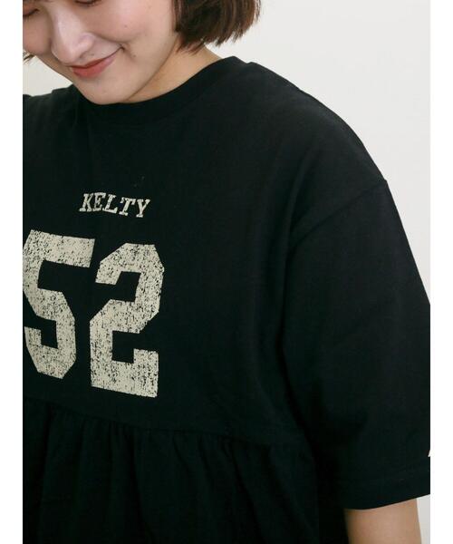 Samansa Mos2(サマンサ モスモス)の「【KELTY×Samansa Mo2】ギャザーチュニックTシャツ(Tシャツ/カットソー・レディース・イエロー/オフホワイト/ブラック/サックスブルー・F)」の8枚目の写真