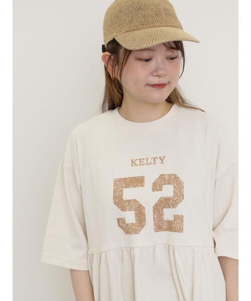Samansa Mos2(サマンサ モスモス)の「【KELTY×Samansa Mo2】ギャザーチュニックTシャツ(Tシャツ/カットソー・レディース・イエロー/オフホワイト/ブラック/サックスブルー・F)」の12枚目の写真