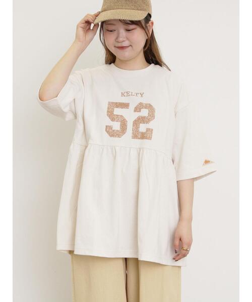 KELTY×Samansa Mo2】ギャザーチュニックTシャツ（Tシャツ