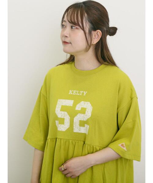 Samansa Mos2(サマンサ モスモス)の「【KELTY×Samansa Mo2】ギャザーチュニックTシャツ(Tシャツ/カットソー・レディース・イエロー/オフホワイト/ブラック/サックスブルー・F)」の21枚目の写真