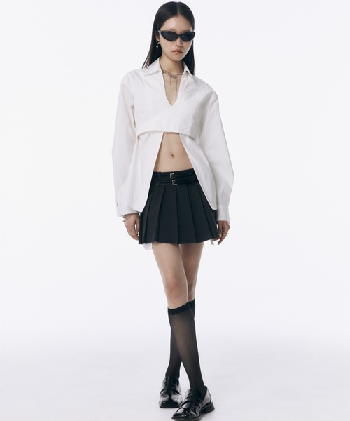 JOSE MOON(ジョゼムーン)の「2WAY SHIRT/ツーウェイシャツ(シャツ/ブラウス・レディース・ブルー/ホワイト・FREE)」の22枚目の写真