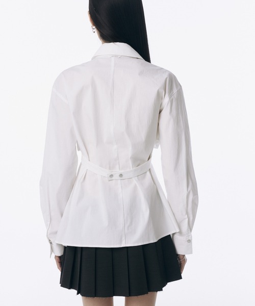JOSE MOON(ジョゼムーン)の「2WAY SHIRT/ツーウェイシャツ(シャツ/ブラウス・レディース・ブルー/ホワイト・FREE)」の20枚目の写真