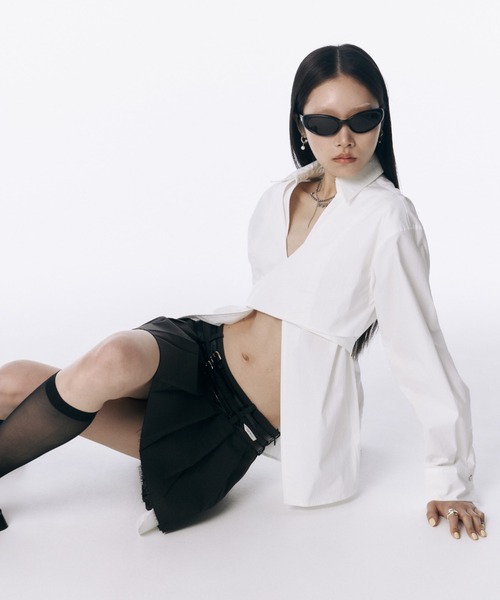 JOSE MOON(ジョゼムーン)の「2WAY SHIRT/ツーウェイシャツ(シャツ/ブラウス・レディース・ブルー/ホワイト・FREE)」の21枚目の写真