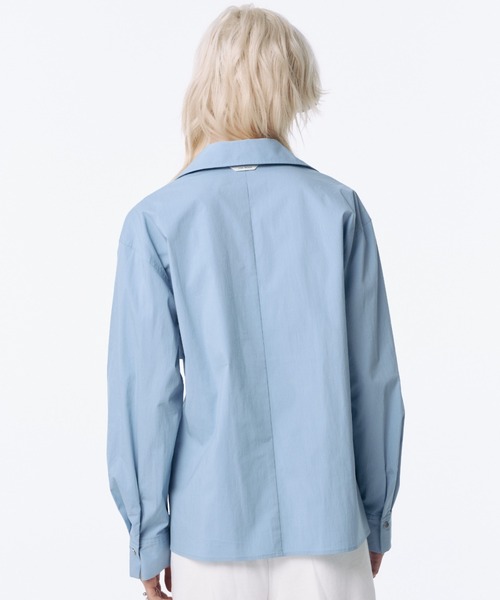 JOSE MOON(ジョゼムーン)の「2WAY SHIRT/ツーウェイシャツ(シャツ/ブラウス・レディース・ブルー/ホワイト・FREE)」の16枚目の写真
