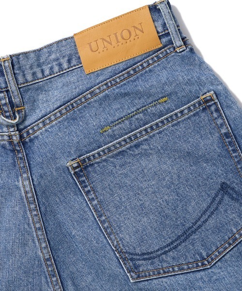 UNION（UNION TOKYO）（ユニオン）の「UNION TOKYO HUGES SHORT ユニオントーキョー（デニムパンツ・メンズ・ライトインディゴブルー・SMALL/LARGE/MEDIUM/X-LARGE）」の3枚目の写真
