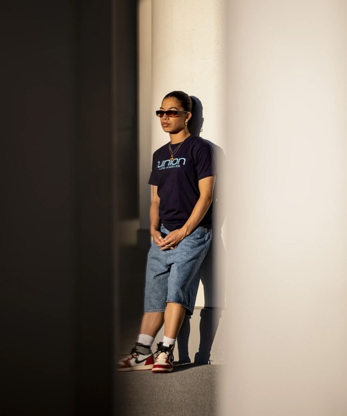 UNION（UNION TOKYO）（ユニオン）の「UNION TOKYO HUGES SHORT ユニオントーキョー（デニムパンツ・メンズ・ライトインディゴブルー・SMALL/LARGE/MEDIUM/X-LARGE）」の6枚目の写真