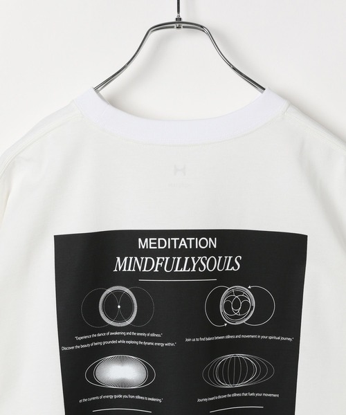 HEREIAM（ヘレイアム）の「【HEREIAM MEN】ユニセックス/吸水速乾＆接触冷感/MINDFUINESS T（Tシャツ/カットソー・メンズ・ホワイト/グリーン系その他/ブラック・MEDIUM/LARGE）」の12枚目の写真