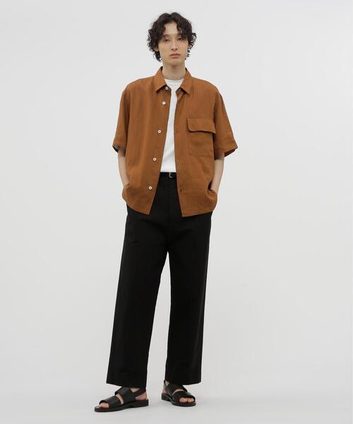 MARGARET HOWELL(マーガレットハウエル)の「SHIRTING LINEN SHIRT(シャツ/ブラウス・メンズ・ブラウン・LARGE/SMALL)」の6枚目の写真
