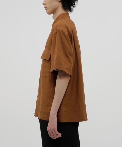 MARGARET HOWELL(マーガレットハウエル)の「SHIRTING LINEN SHIRT(シャツ/ブラウス・メンズ・ブラウン・LARGE/SMALL)」の4枚目の写真