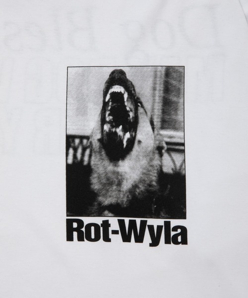 ROTTWEILER（ロットワイラー）の「DOG PHOTO LS TEE（Tシャツ/カットソー・メンズ・ブラック/ホワイト・S/M/L/XL）」の5枚目の写真