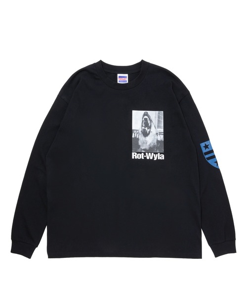 ROTTWEILER（ロットワイラー）の「DOG PHOTO LS TEE（Tシャツ/カットソー・メンズ・ブラック/ホワイト・S/M/L/XL）」の11枚目の写真