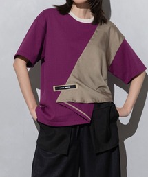 「MARECHAL TERRE」 半袖カットソー MEDIUM ライトパープル レディース MARECHAL TERRE｜マルシャルテルのTシャツ/カットソー通販