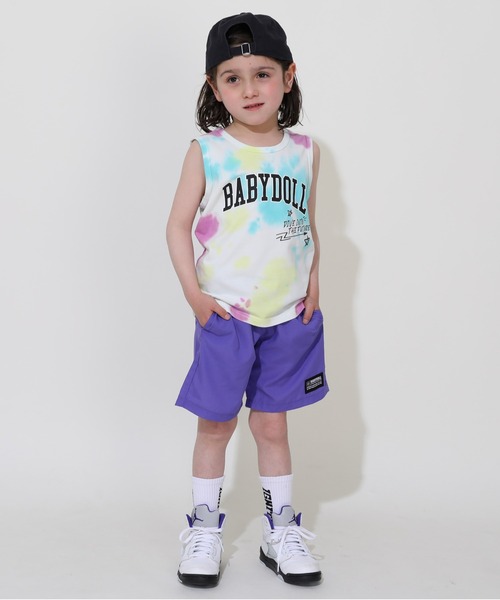 BABYDOLL（ベビードール）の「【綿100％】タイダイタンクトップ 0583K（タンクトップ・キッズ・ベビーピンク/ターコイズブルー・100cm/110cm/120cm/130cm/140cm/90cm）」の4枚目の写真
