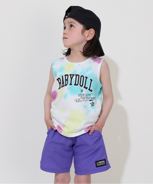 BABYDOLL（ベビードール）の「【綿100％】タイダイタンクトップ 0583K（タンクトップ・キッズ・ベビーピンク/ターコイズブルー・100cm/110cm/120cm/130cm/140cm/90cm）」の6枚目の写真