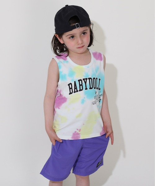 BABYDOLL（ベビードール）の「【綿100％】タイダイタンクトップ 0583K（タンクトップ・キッズ・ベビーピンク/ターコイズブルー・100cm/110cm/120cm/130cm/140cm/90cm）」の7枚目の写真