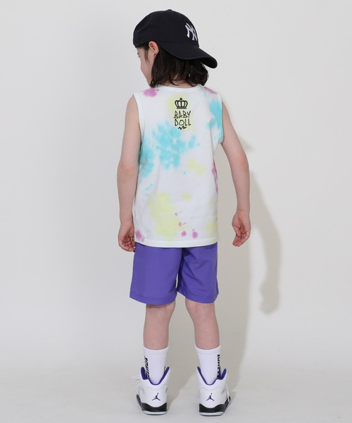 BABYDOLL（ベビードール）の「【綿100％】タイダイタンクトップ 0583K（タンクトップ・キッズ・ベビーピンク/ターコイズブルー・100cm/110cm/120cm/130cm/140cm/90cm）」の8枚目の写真