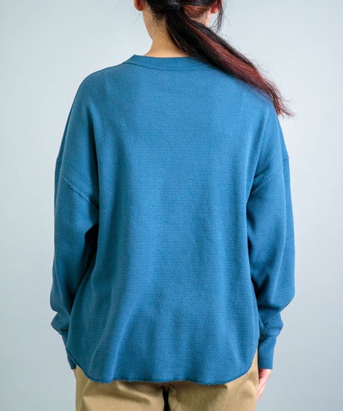 OMNIGOD（オムニゴッド）の「[OMNIGOD womens / オムニゴッド] サーマル ロングスリーブTシャツ（Tシャツ/カットソー・レディース・ブルー/アイボリー/ブラック・0）」の18枚目の写真