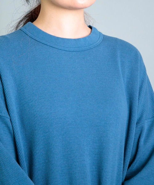 OMNIGOD（オムニゴッド）の「[OMNIGOD womens / オムニゴッド] サーマル ロングスリーブTシャツ（Tシャツ/カットソー・レディース・ブルー/アイボリー/ブラック・0）」の19枚目の写真