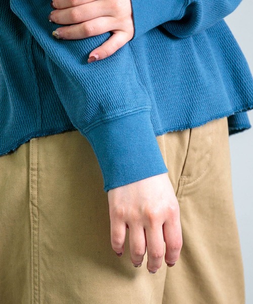 OMNIGOD（オムニゴッド）の「[OMNIGOD womens / オムニゴッド] サーマル ロングスリーブTシャツ（Tシャツ/カットソー・レディース・ブルー/アイボリー/ブラック・0）」の20枚目の写真