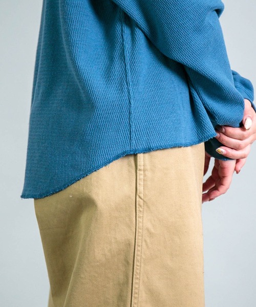 OMNIGOD（オムニゴッド）の「[OMNIGOD womens / オムニゴッド] サーマル ロングスリーブTシャツ（Tシャツ/カットソー・レディース・ブルー/アイボリー/ブラック・0）」の21枚目の写真