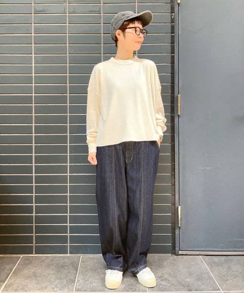 OMNIGOD（オムニゴッド）の「[OMNIGOD womens / オムニゴッド] サーマル ロングスリーブTシャツ（Tシャツ/カットソー・レディース・ブルー/アイボリー/ブラック・0）」の4枚目の写真