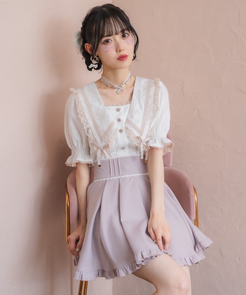 ROJITA(ロジータ)の「パール釦セーラーカラーブラウス(シャツ/ブラウス・レディース・ブラック/マルチ/その他/ホワイト・FREE)」の10枚目の写真