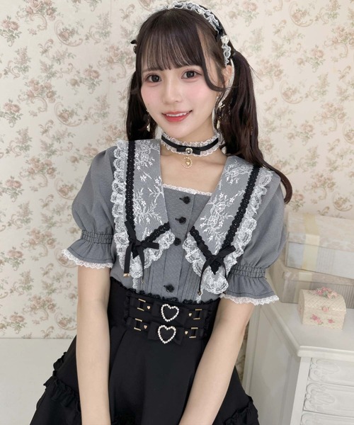 ROJITA(ロジータ)の「パール釦セーラーカラーブラウス(シャツ/ブラウス・レディース・ブラック/マルチ/その他/ホワイト・FREE)」の16枚目の写真