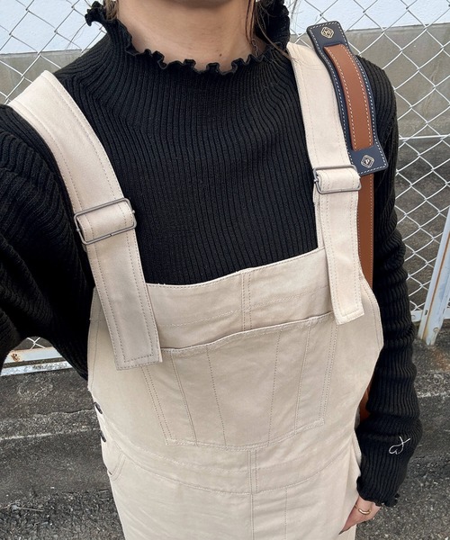 ISOOK(アイスー)の「コットンロングジャンパースカート(chiica original)/ ジャンスカ サロペットスカート オーバーオール ロングスカート ワンピース マキシ(ジャンパースカート・レディース・ベージュ/ブラック/ブラウン・FREE)」の20枚目の写真