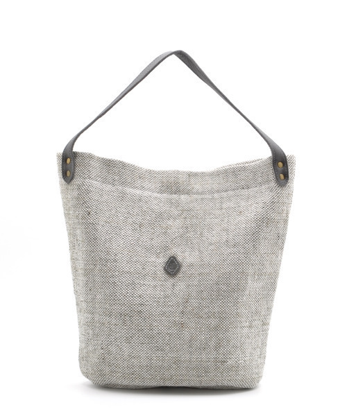 CLEDRAN（クレドラン）の「【麻ミックス】CL3760 HAND＆WORK C/J HALF SHOULDER（ショルダーバッグ・レディース・グレー系その他/ブラック系その他/ホワイト系その他・FREE）」の4枚目の写真