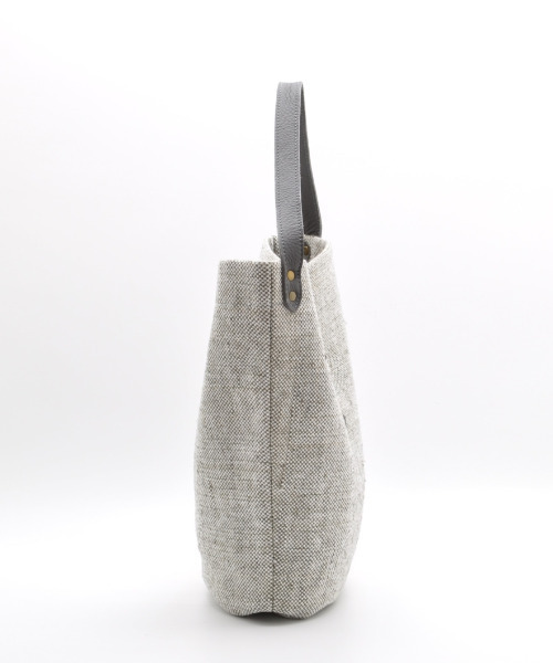 CLEDRAN（クレドラン）の「【麻ミックス】CL3760 HAND＆WORK C/J HALF SHOULDER（ショルダーバッグ・レディース・グレー系その他/ブラック系その他/ホワイト系その他・FREE）」の6枚目の写真