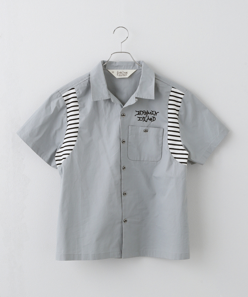 ブラウス シャツ 「BRAIN DEAD/ブレインデッド」 COBRA FLOCKED T04004261D225 レディース メンズ BRAIN DEAD/ブレインデッド】 COBRA FLOCKED T04004261D225