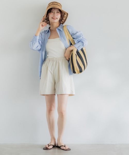 coca（coca）（コカ）の「ラインペーパーハット（ハット・レディース・ブラウン・ONE SIZE）」の5枚目の写真