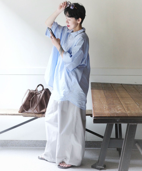 JOURNAL STANDARD LUXE（ジャーナルスタンダード　ラックス）の「リップストップ ベイカーパンツ（その他パンツ・レディース・カーキ/グレー・SMALL/MEDIUM）」の5枚目の写真