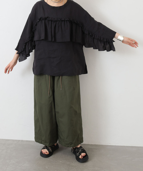 JOURNAL STANDARD LUXE（ジャーナルスタンダード　ラックス）の「リップストップ ベイカーパンツ（その他パンツ・レディース・カーキ/グレー・SMALL/MEDIUM）」の17枚目の写真