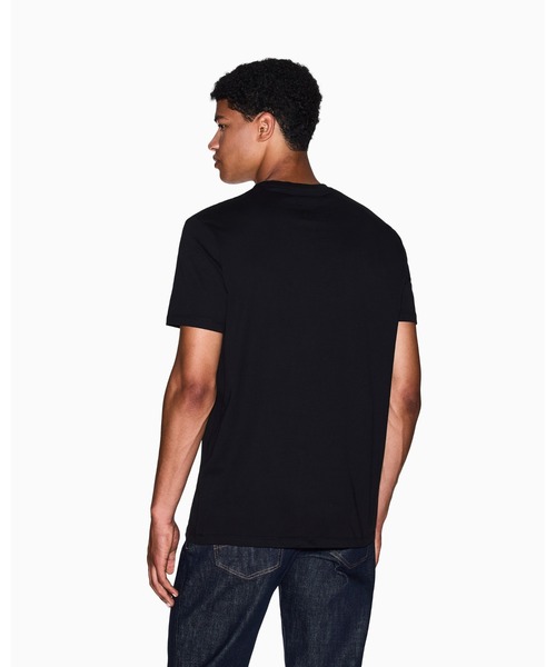 ARMANI EXCHANGE（アルマーニエクスチェンジ）の「【A|X アルマーニ エクスチェンジ】ICON ワンポイント半袖クルーネックTシャツ/REGULAR（Tシャツ/カットソー・メンズ・オフホワイト/ブラック・LARGE/MEDIUM/SMALL/X-LARGE/X-SMALL/XX-LARGE）」の6枚目の写真