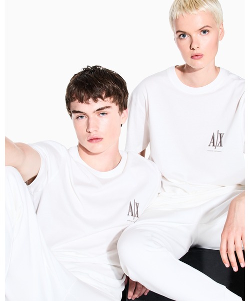 ARMANI EXCHANGE（アルマーニエクスチェンジ）の「【A|X アルマーニ エクスチェンジ】ICON ワンポイント半袖クルーネックTシャツ/REGULAR（Tシャツ/カットソー・メンズ・オフホワイト/ブラック・LARGE/MEDIUM/SMALL/X-LARGE/X-SMALL/XX-LARGE）」の14枚目の写真