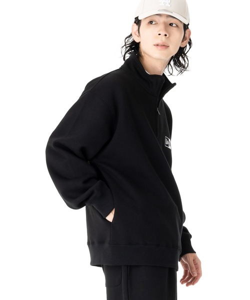 NEW ERA A's ハーフジップウェア XL 長袖 ハーフジップ ウォームアップ トップス ワードマークロゴ