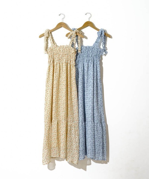 flower（フラワー）の「フローラルキャミワンピース（ワンピース・レディース・オレンジ/ブルー・FREE）」の21枚目の写真