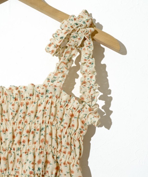 flower（フラワー）の「フローラルキャミワンピース（ワンピース・レディース・オレンジ/ブルー・FREE）」の3枚目の写真