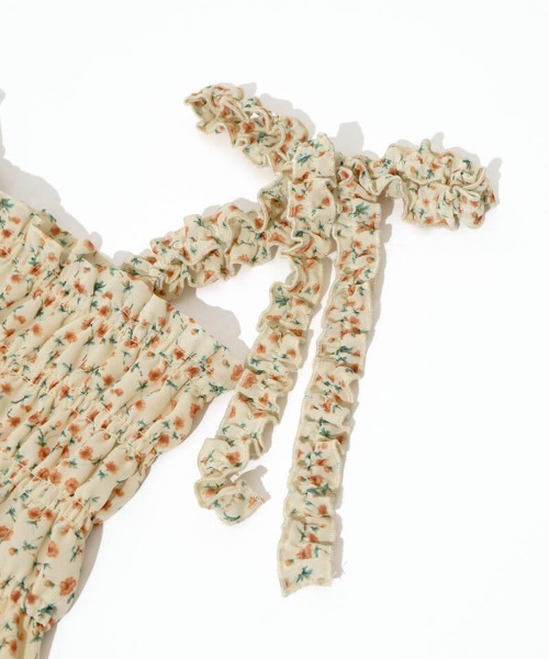 flower（フラワー）の「フローラルキャミワンピース（ワンピース・レディース・オレンジ/ブルー・FREE）」の4枚目の写真