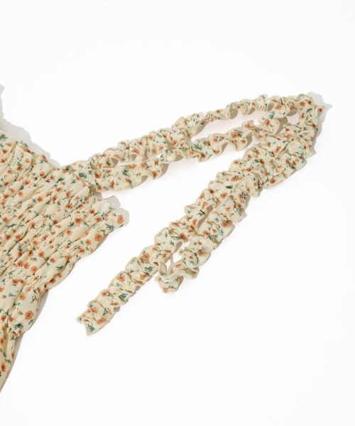 flower（フラワー）の「フローラルキャミワンピース（ワンピース・レディース・オレンジ/ブルー・FREE）」の5枚目の写真