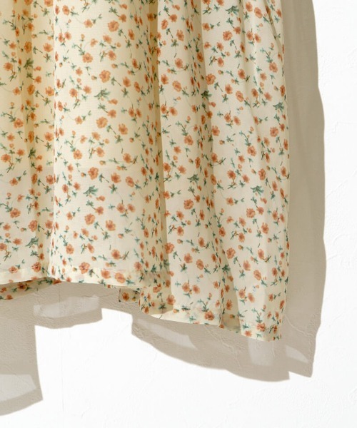 flower（フラワー）の「フローラルキャミワンピース（ワンピース・レディース・オレンジ/ブルー・FREE）」の6枚目の写真