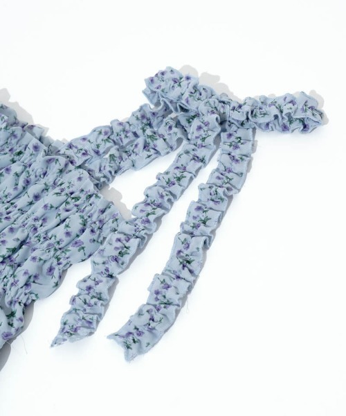 flower（フラワー）の「フローラルキャミワンピース（ワンピース・レディース・オレンジ/ブルー・FREE）」の13枚目の写真