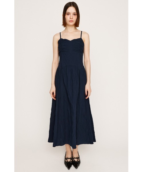 SLY（スライ）の「FRONT GATHER CAMI OP フロントギャザー キャミワンピース 夏服（ワンピース・レディース・ネイビー/アイボリー/ブラック・FREE）」の13枚目の写真