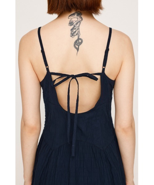 SLY（スライ）の「FRONT GATHER CAMI OP フロントギャザー キャミワンピース 夏服（ワンピース・レディース・ネイビー/アイボリー/ブラック・FREE）」の18枚目の写真