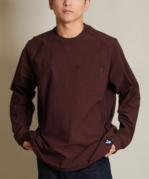 セール】THREE WEATHER/スリーウェザー 長袖 Tシャツ ロンT 胸ポケット