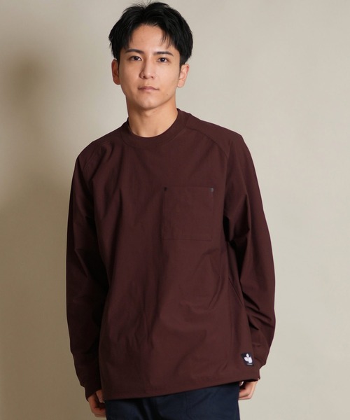 ムラサキスポーツ(ムラサキスポーツ)の「THREE WEATHER/スリーウェザー 長袖 Tシャツ ロンT 胸ポケット ポケT 裾ドローコード TW SURF POCKET LSTEE TW25F-2202(Tシャツ/カットソー・メンズ・グレー/ブラック/ブラウン・M/XL/L)」の12枚目の写真