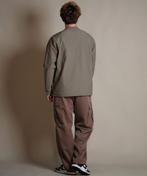 THREE WEATHER/スリーウェザー 長袖 Tシャツ ロンT 胸ポケット ポケT