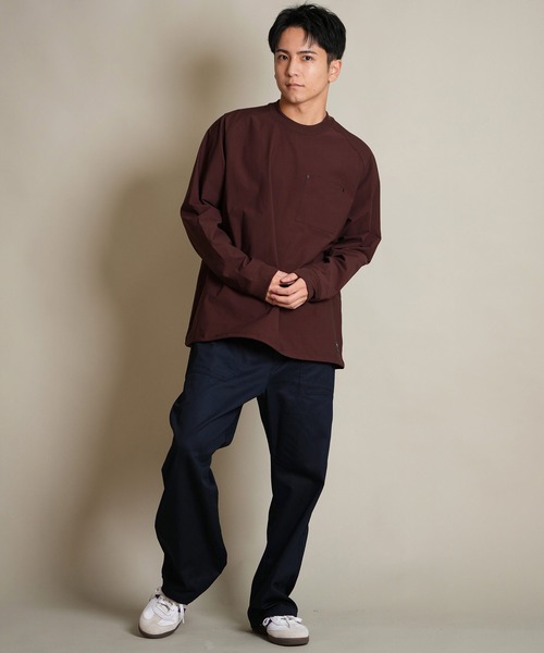 ムラサキスポーツ(ムラサキスポーツ)の「THREE WEATHER/スリーウェザー 長袖 Tシャツ ロンT 胸ポケット ポケT 裾ドローコード TW SURF POCKET LSTEE TW25F-2202(Tシャツ/カットソー・メンズ・グレー/ブラック/ブラウン・M/XL/L)」の14枚目の写真