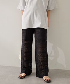 Lace Fabric Docking Pants/レースドッキングパンツ【MAISON